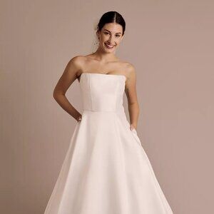 Strapless Mikado Ball Gown Wedding Dress